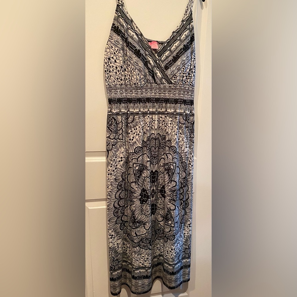 Black and White Patterned Dress